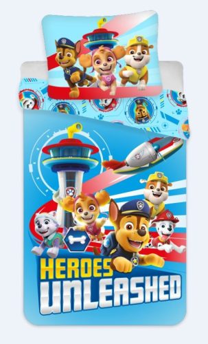 Paw Patrol Unleashed Bettwäschebezug 135×200cm, 80×80 cm