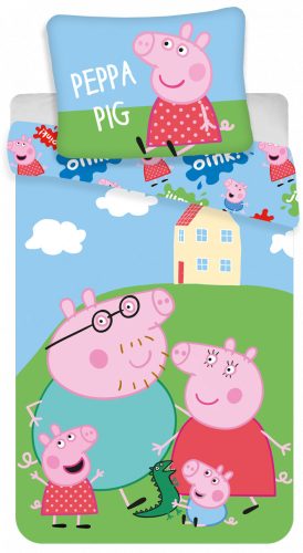 Peppa Pig House Kinder Bettwäsche (klein) 100×135 cm, 40×60 cm
