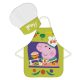 Peppa Wutz Yum Kinder Schürze 2-teiliges Set