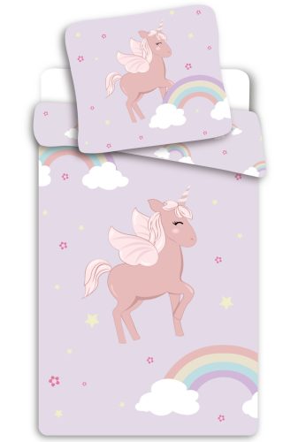 Einhorn Cloudy Pink Bettwäsche-Set 140×200cm, 70×90 cm