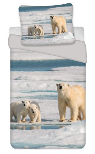 Polar Bear Family Bettwasche 140×200 cm, 70x90 cm