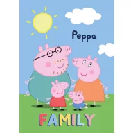 Peppa Wutz Family Fleece-Decke 100x140cm