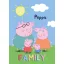 Peppa Wutz Family Fleece-Decke 100x140cm