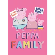 Peppa Wutz Family Pink Fließdecke 100x140cm