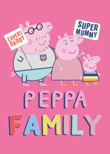 Peppa Wutz Family Pink Polardecke 100x140 cm