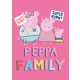 Peppa Wutz Family Pink Fließdecke 100x140cm