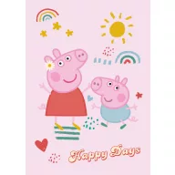 Peppa Wutz Happy Days Fleece-Decke 100x140cm