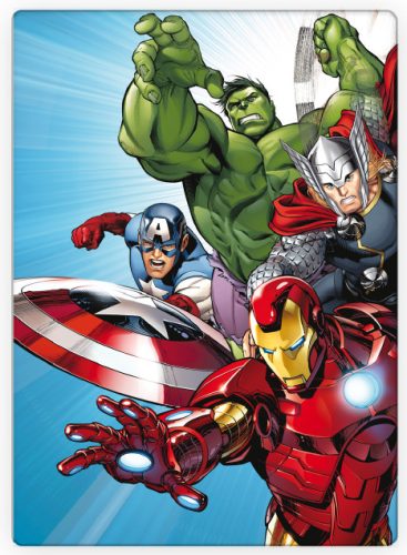 Avengers Light Blue  Fleecedecke 100x140cm