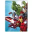 Avengers Light Blue  Fleecedecke 100x140cm