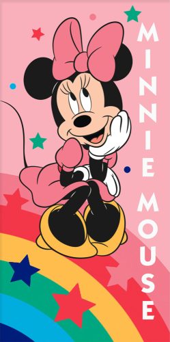 Disney Minnie Rainbow Star Badetuch, Strandtuch 70x140 cm