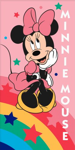 Disney Minnie  Rainbow Star Badetuch, Strandtuch 70x140 cm