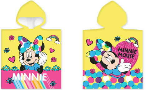 Disney Minnie Yellow Poncho 50x100 cm