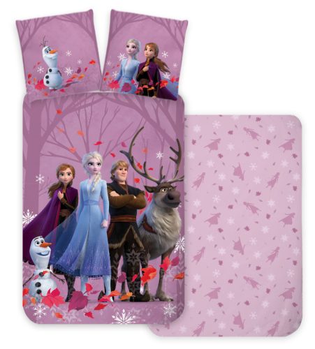 Disney Eiskönigin Purple Kinder Bettwäsche (klein) 100×135 cm, 40×60 cm