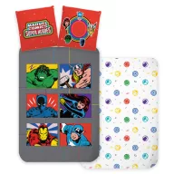 Avengers Symbols Kinderbettwäsche 100x135 cm, 40x60 cm