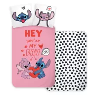   Disney Lilo und Stitch Hey Kinderbettwäsche 100×135 cm, 40×60 cm