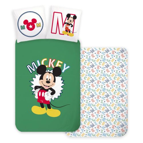Disney Mickey  Letters Kinderbettwäsche 100×135 cm, 40×60 cm