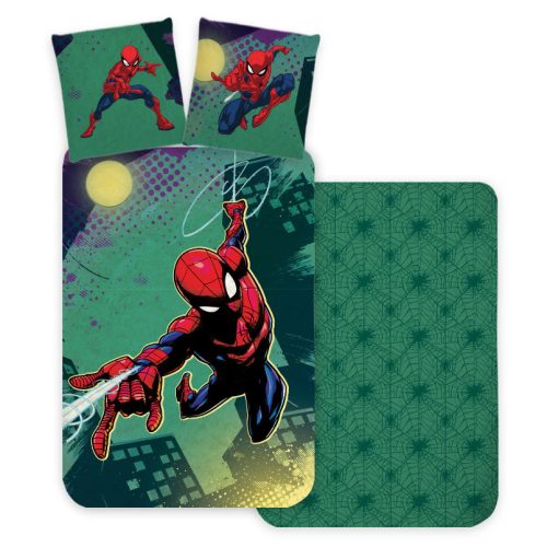 Spiderman Emerald Kinderbettwäsche 100×135 cm, 40×60 cm