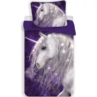 Einhorn Purple Bettwäsche 140×200cm, 70×90 cm