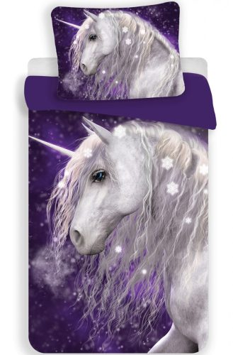Einhorn Purple Bettwäsche 140×200cm, 70×90 cm