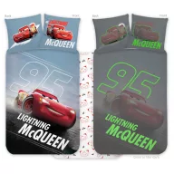   Disney Cars im Dunkeln leuchtende Kinderbettwäsche für Kindergarten, 100x135cm, 40x60cm