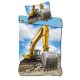 Baustelle Power Kinderbettwäsche Set, Kindergarten 100×135cm, 40×60 cm