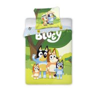   Bluey Family Snuggle Kinder, Kindergarten-Bettwäsche 100×135cm, 40×60 cm