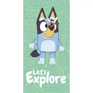 Bluey Explore Badehandtuch, Strandtuch 70x140cm