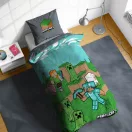 Minecraft Animals and Mobs Bettwäschebezug 140×200cm, 70×90 cm