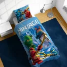 Lego Ninjago Warriors Kinder- und Kindergarten-Bettwäsche 100×135 cm, 40×60 cm