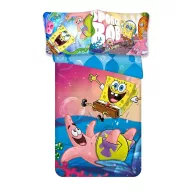   SpongeBob Schwammkopf Splash Kinderbettwäsche-Set für Kindergarten 100×135cm, 40×60 cm