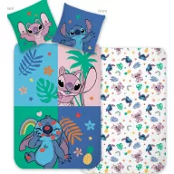   Disney Lilo und Stitch Tropical Friend Kinder, Kindergarten Bettwäschebezug 100×135 cm, 40×60 cm