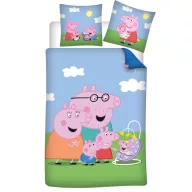   Peppa Wutz New Member Kinder-Bettwäsche für Kindergarten 100×135 cm, 40×60 cm