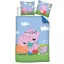 Peppa Wutz New Member Kinder-Bettwäsche für Kindergarten 100×135 cm, 40×60 cm