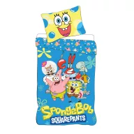   SpongeBob Schwammkopf Sea Squad Kinderbettwäsche-Set für den Kindergarten 100×135 cm, 40×60 cm