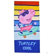 Peppa Wutz Catch a Wave Badetuch, Strandtuch 70x140 cm