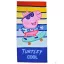 Peppa Wutz Catch a Wave Badetuch, Strandtuch 70x140 cm