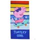Peppa Wutz Catch a Wave Badetuch, Strandtuch 70x140 cm