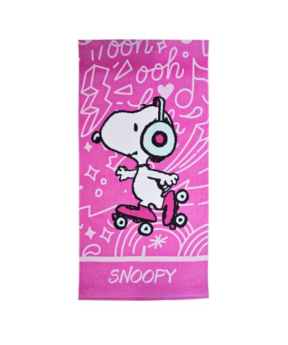 Snoopy Skate Badehandtuch, Strandtuch 70x140cm