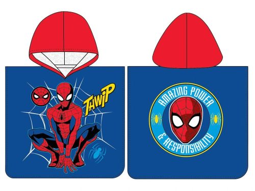 Spiderman Responsibility Strandtuch Poncho 50x115 cm