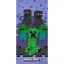 Minecraft Purple Badetuch, Strandtuch 70x140cm