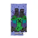 Minecraft Purple Badetuch, Strandtuch 70x140cm