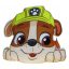 Paw Patrol Rubble Dekokissen 40x37 cm Velours