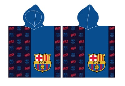 FC Barcelona Blue Strandtuch Poncho 60x120 cm