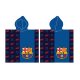 FC Barcelona Blue Strandtuch Poncho 60x120 cm