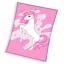 Einhorn Pink Heart Fleece-Decke 150x200cm