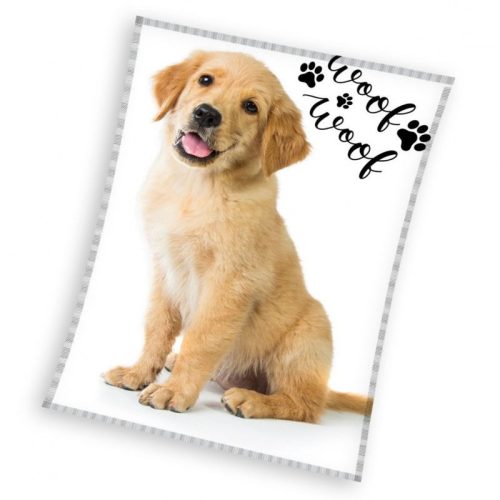 Hund Golden Retriever Fleecedecke 150x200cm