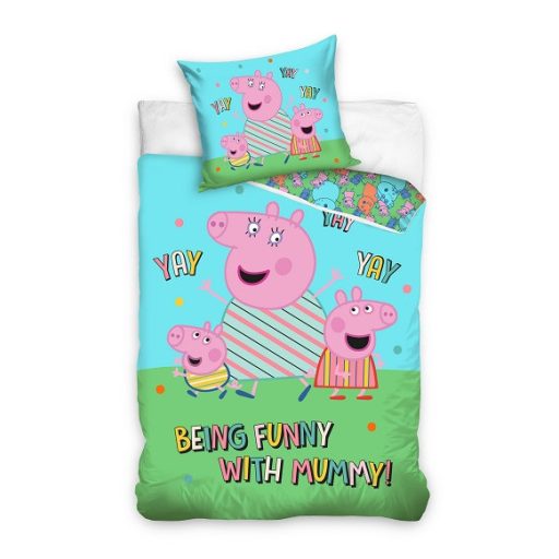 Peppa Wutz Funny Bettwäschebezug 140×200cm, 60x70 cm
