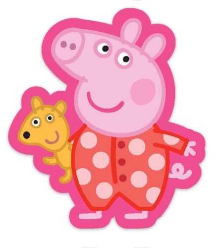 Peppa Wutz Sleep Formkissen, Zierkissen 31x34 cm