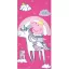 Peppa Wutz Unicorn Badetuch, Strandtuch 70x140 cm