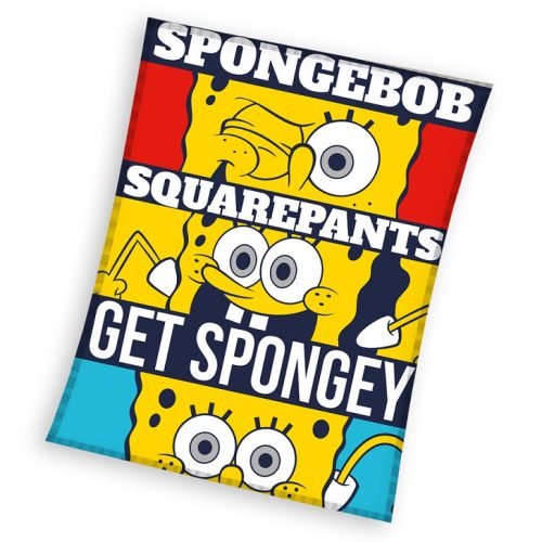 SpongeBob Schwammkopf Get Spongey Coral Fleece Decke 130x170cm